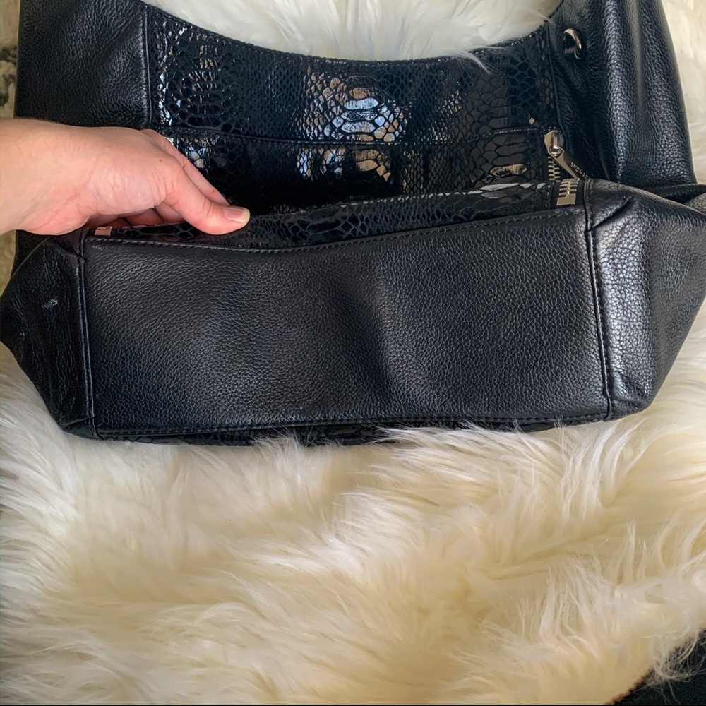 Michael Kors Leather & Snakeskin Hobo Bag - Picture 6 of 8